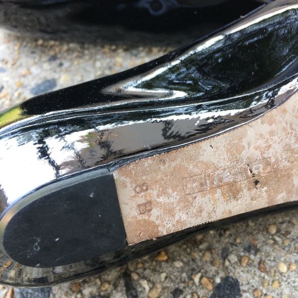 Cole Haan Air Tali 8B Black Patent Leather  Wedge - Picture 5 of 8